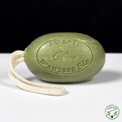 Bio-Seilseife aus Eselsmilch - Olive - 200 gr