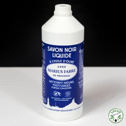 Ecocert Certificato Olio Ecocert Certificato Liquido Nero Savon - Marius Fabre - 1L