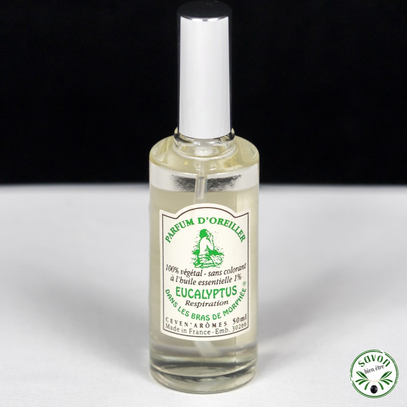 Parfum d'oreiller huile essentielle d'Eucalyptus - Vaporisateur 50 ml