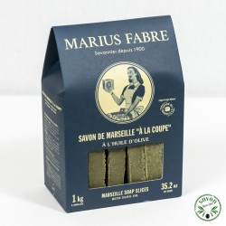 Marseille soap with olive oil cut - 1kg - Marius Fabre