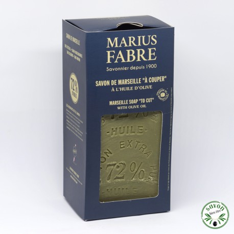 Savon de Marseille Brut à la coupe Olive 1kg Marius Fabre