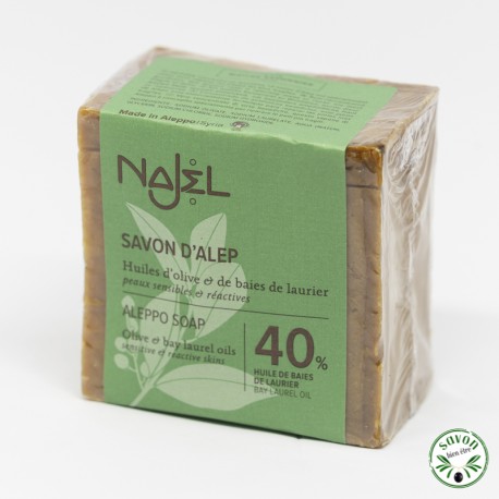 Sopa de alepo Najel 40% de óleo de baga de louro 200 g