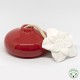   Perfume diffuser by ceramic capillarity with its flower