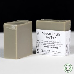 Savon Thym Tea Tree certifié bio Nature & Progrès - 100g