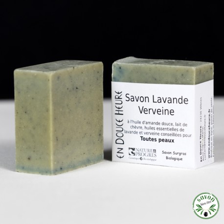 Sabonete Lavanda Verbena orgânico certificado Nature & Progrès - 100g