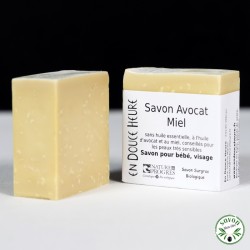 Avocado Honey Soap certified organic by Nature & Progrès - 100g