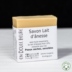 Sapone al Latte d'Asina certificato biologico da Nature & Progrès - 100g