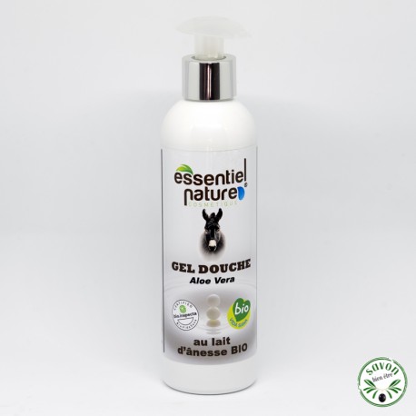 Shower gel with donkey milk and certified organic Aloe vera – 250 ml