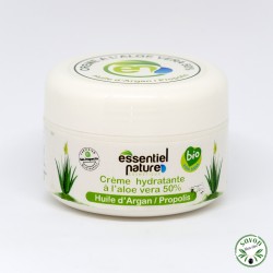 Certified organic body moisturizer with aloe vera, argan oil and propolis