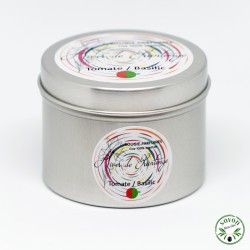 Tomato - Basil scented candle 100% natural