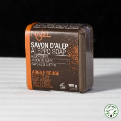 Aleppo soap Najel with Red Clay 100 gr