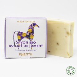 Soap 40% fresh and organic mare's milk - Calendula & Verbena - Sensitive skin