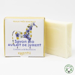 Soap 40% fresh and organic mare's milk - Chamomile & Borage - Very sensitive skin