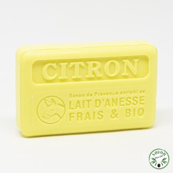 Fresh and organic donkey milk soap – Lemon