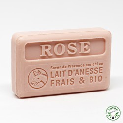 Frische und biologische Eselsmilchseife – Rose