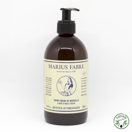 Marselha Liquid Soap - Orange Zestes - Marius Fabre - 500 ml
