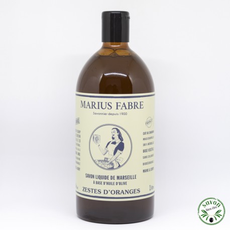 Savon liquide de Marseille Marius Fabre 1L sans parfum