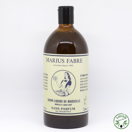 Marseille Liquid Soap – Kein Parfüm - Marius Fabre - 1L