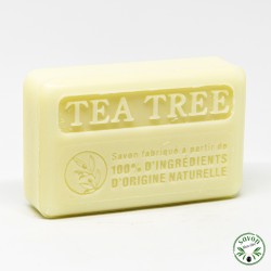 Tea tree soap, olive oil, organic shea butter