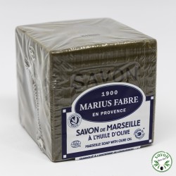 Marseille Soap Cube 400 g - olive oil - Marius Fabre