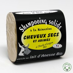 Solid shampoo with organic donkey milk - Dry and damaged hair