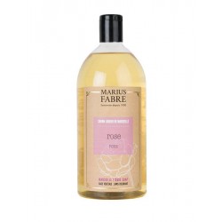 Liquid soap of Marseille - Rose - Refill 1L - Marius Fabre
