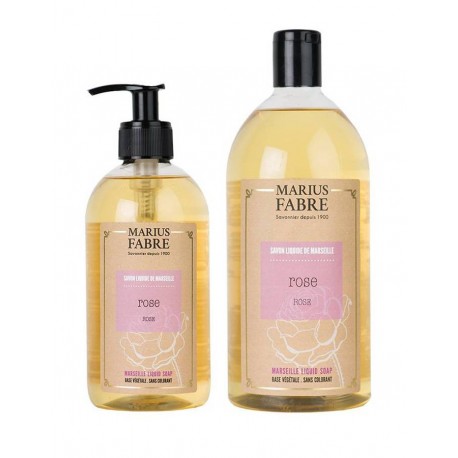 Liquid soap pack of Marseille - pink - Marius Fabre