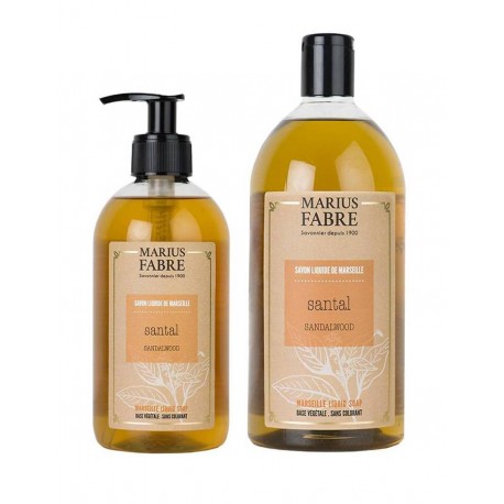 Liquid soap pack of Marseille - santal - Marius Fabre