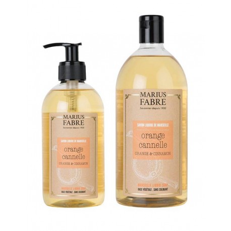 Marseille Liquid Soap Pack - Cinnamon Orange - Marius Fabre