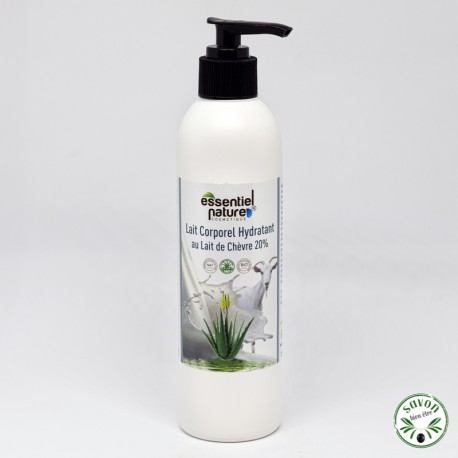 Body milk moisturizing with organic goat milk and aloe vera organic