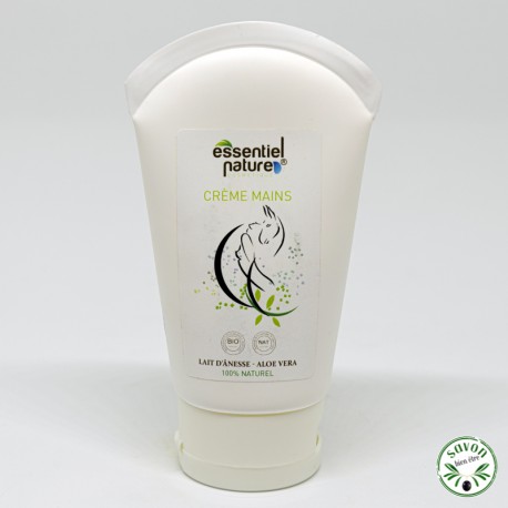 Hand cream with organic donkey milk and organic aloe vera