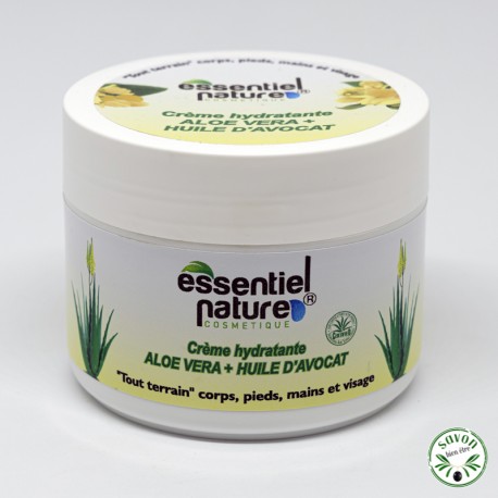 Aloe vera moisturizing cream and avocado oil