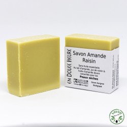 Nature & Progrès certified organic raisin almond soap - 100g