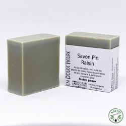 Pine Raisin Soap certified organic Nature & Progrès - 100g