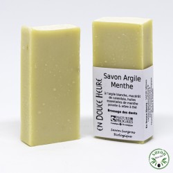 Solid toothpaste Mint clay certified organic by Nature & Progrès