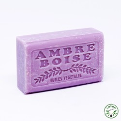 Woody amber scented soap enriched with organic argan oil