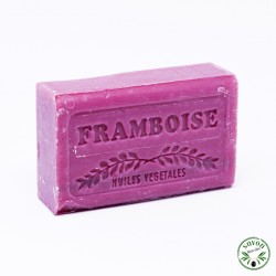 Raspberry scented soap enriched with organic argan oil