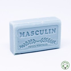 Masculine scented soap enriched with organic argan oil