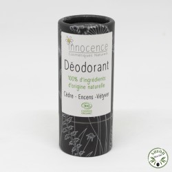 Déodorant en stick certifié bio - Cèdre- Encens-Vétyver
