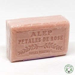 Sabão alepo com pétalas de rosa - 150 g