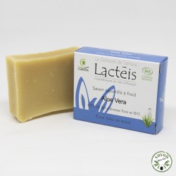 Soap 40% fresh and organic donkey milk - Aloe Vera - 90 gr