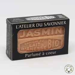 Mini sabonete de leite orgânico burro - Jasmin