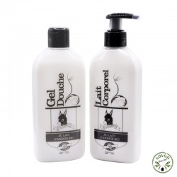 Shower gel with organic donkey milk enriched with organic Argan oil
