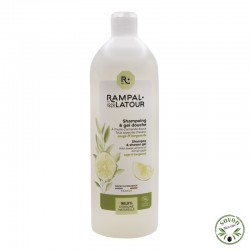 Shampoo de banho orgânico certificado - Amêndoa doce - Sálvia-Bergamota - Rampal Latour
