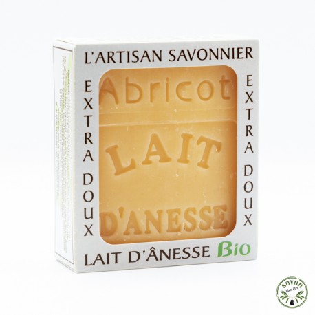 Savon au lait d'ânesse Bio - Abricot Broyé