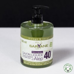 Sabonete líquido de Aleppo 40% óleo de louro - Saryane
