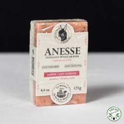 Organic fresh donkey milk soap - Duo Jasmin-Lait d'ânesse