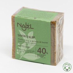 Savon d'Alep Najel 40% huile baie laurier 190g