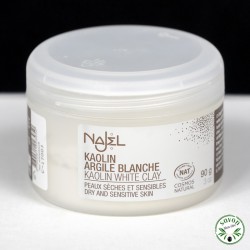 Argile blanche certifiée Cosmos Natural - 100% naturelle - Najel 