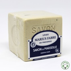 Savon de Marseille Cube 200 g - huiles végétales - Marius Fabre